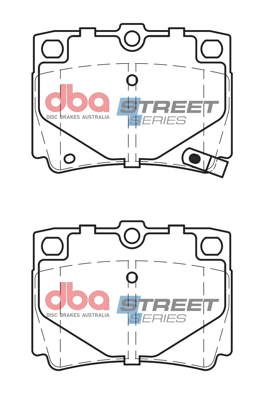 DB1390SS - DBA Street Series Brake Pads; Rear