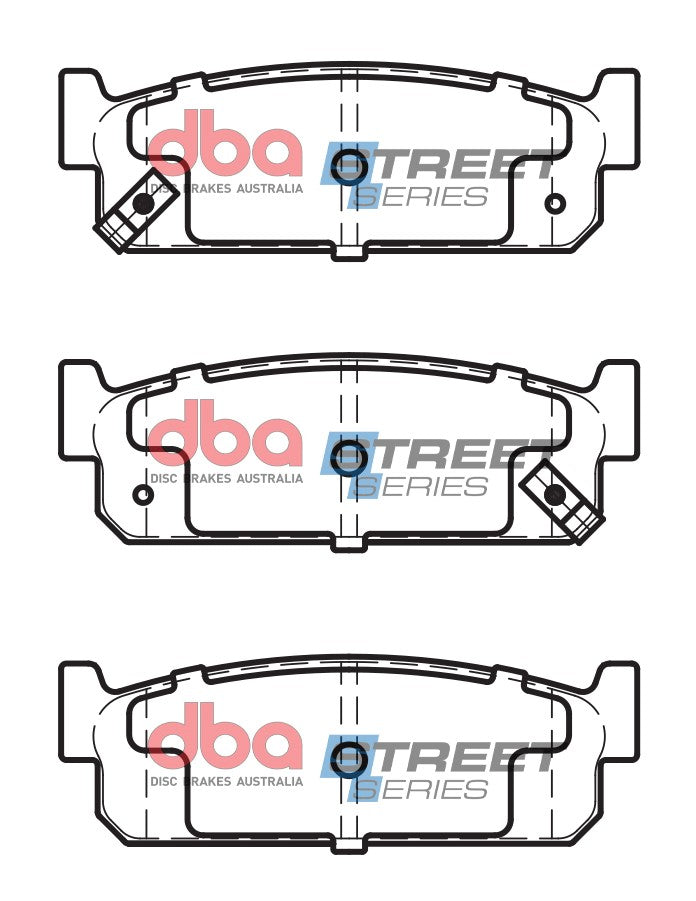 DB1399SS - DBA Street Series Brake Pads; Rear