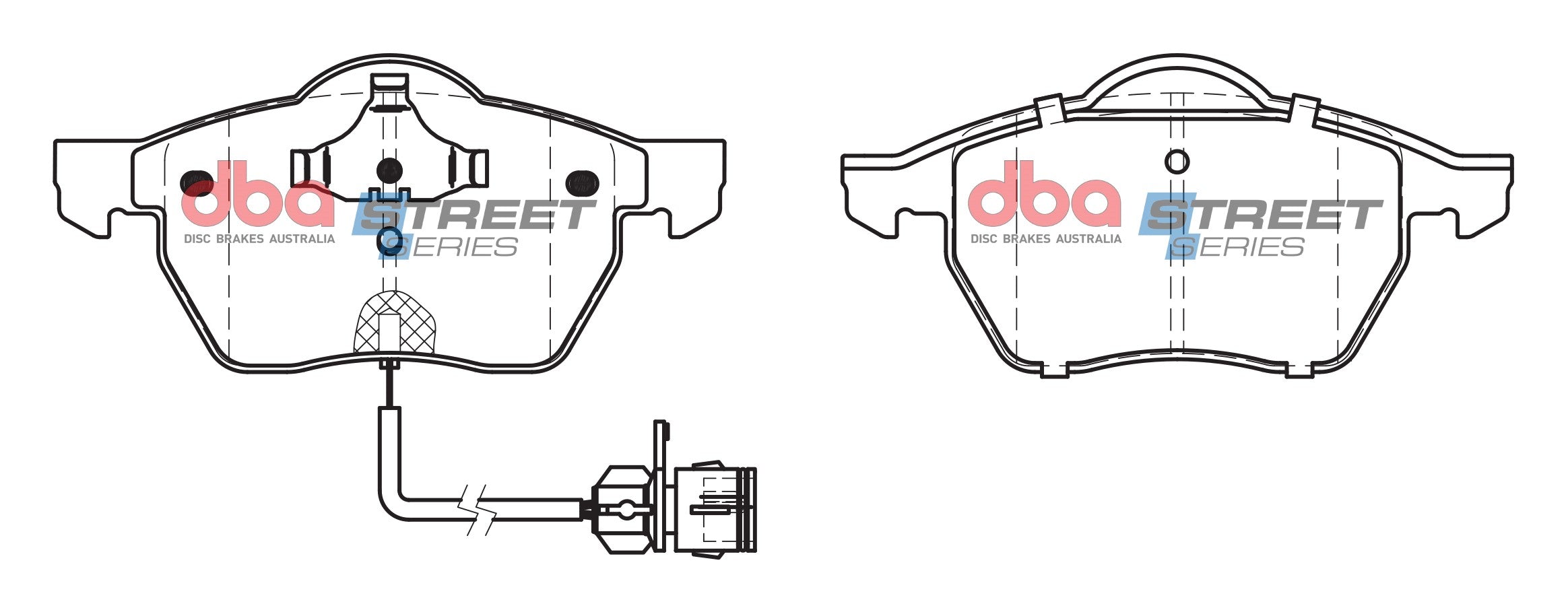 DB1404SS - DBA Street Series Brake Pads; Front