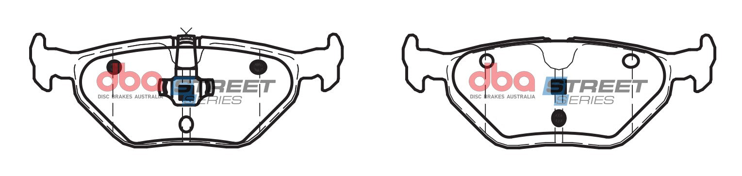 DB1415SS - DBA Street Series Brake Pads; Rear