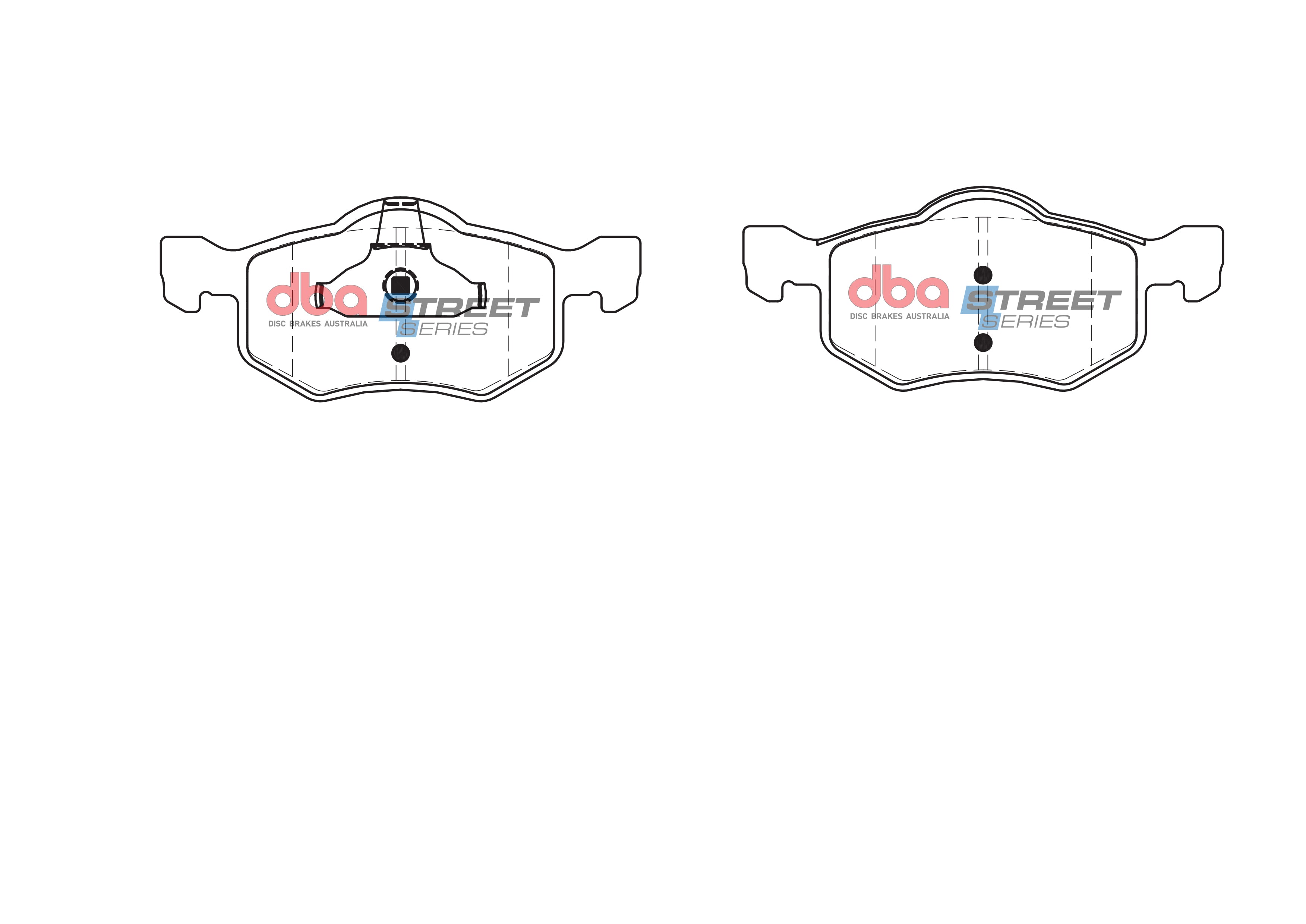 DB1426SS - DBA Street Series Brake Pads; Front