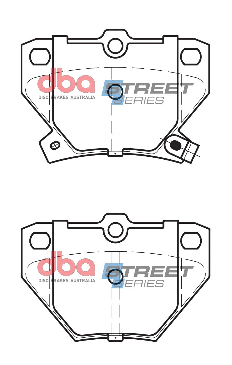 DB1429SS - DBA Street Series Brake Pads; Rear