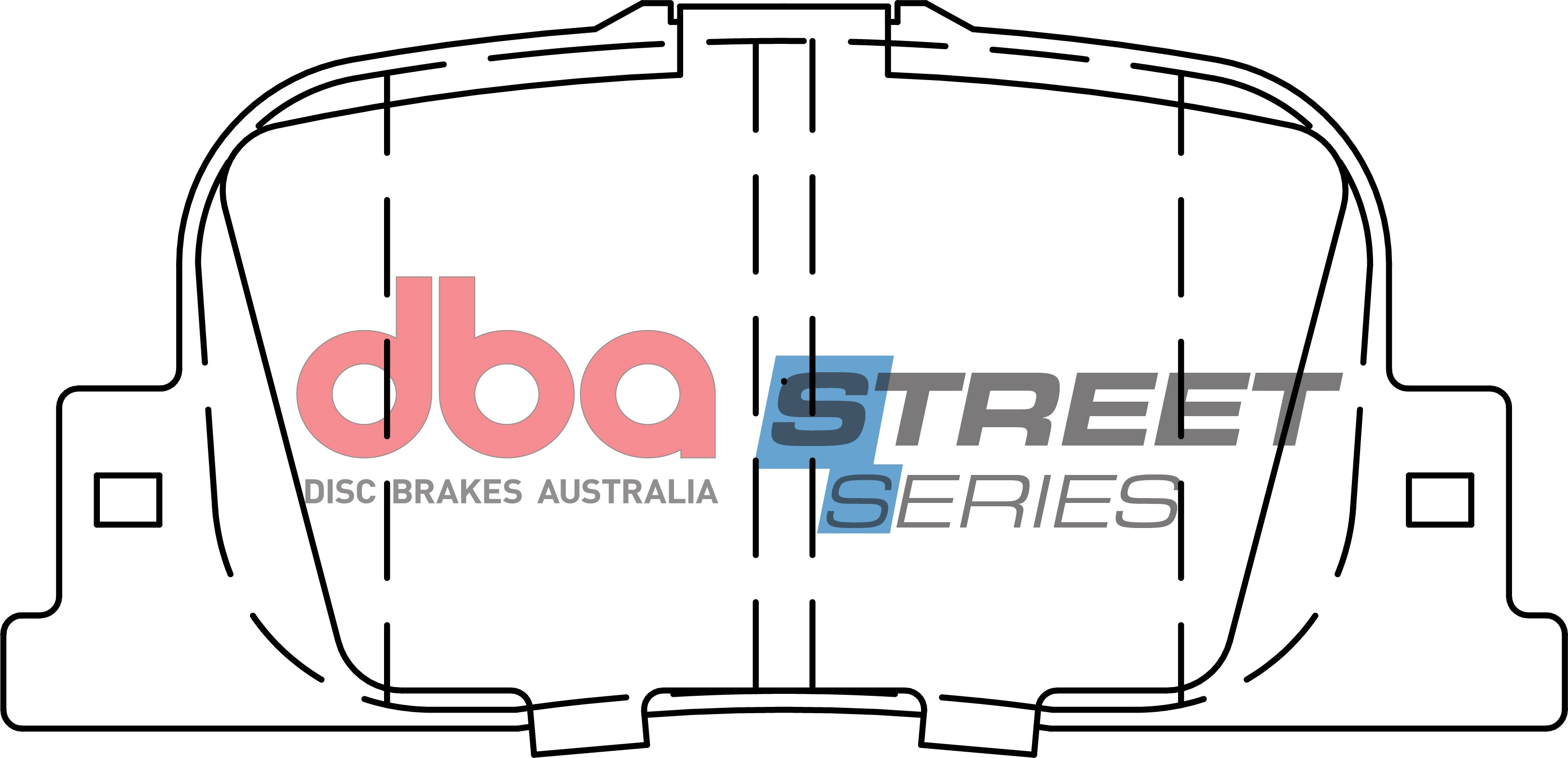 DB1434SS - DBA Street Series Brake Pads; Rear