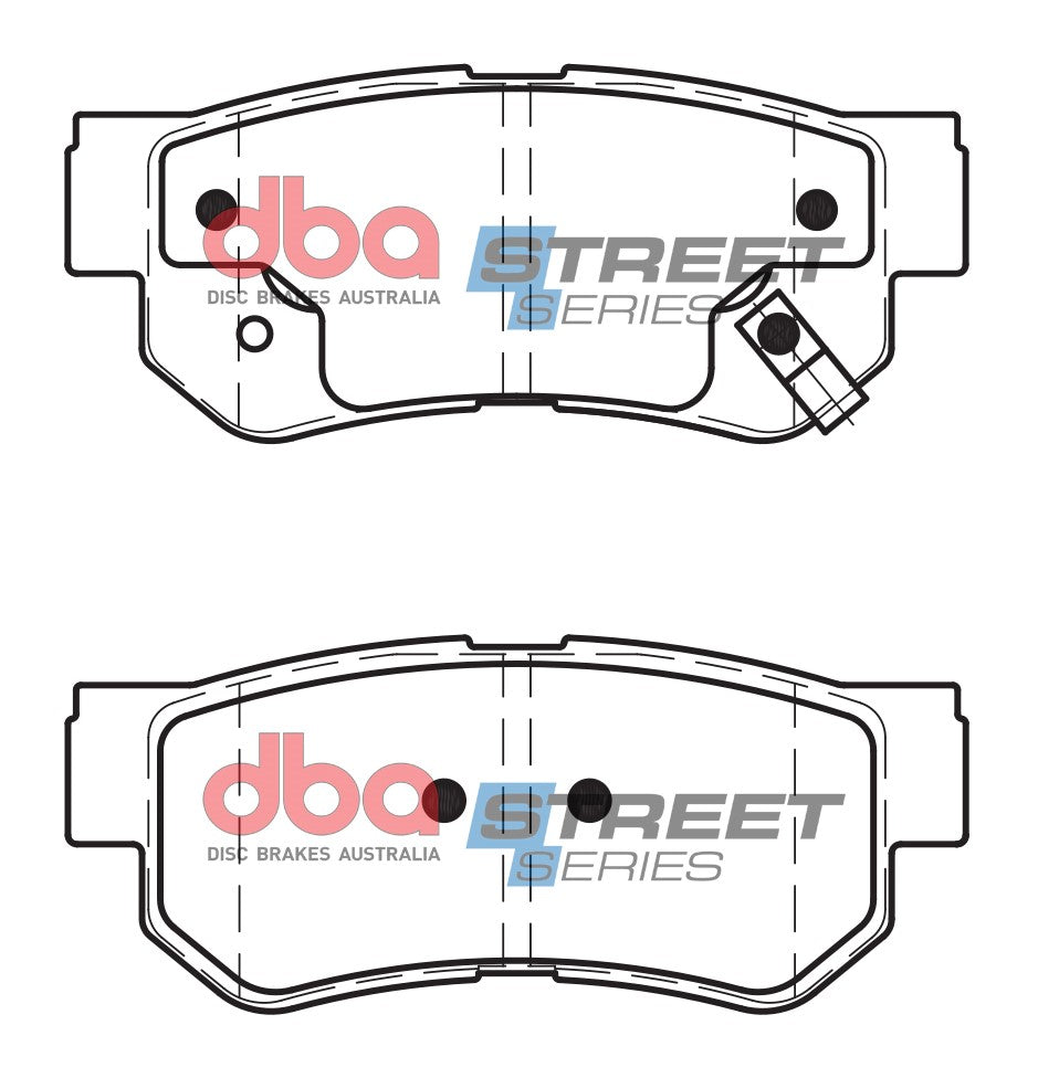 DB1451SS - DBA Street Series Brake Pads; Rear