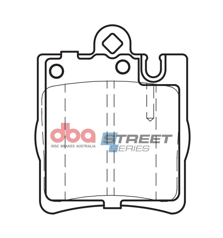 DB1457SS - DBA Street Series Brake Pads; Rear