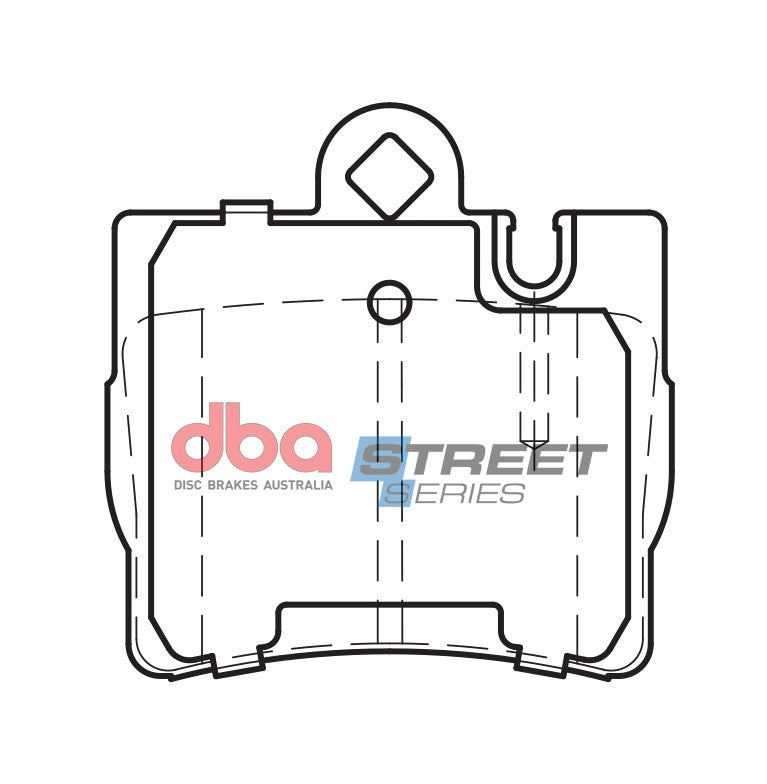 DB1458SS - DBA Street Series Brake Pads; Rear