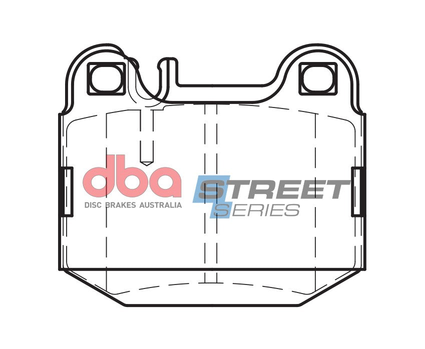 DB1461SS - DBA Street Series Brake Pads; Rear