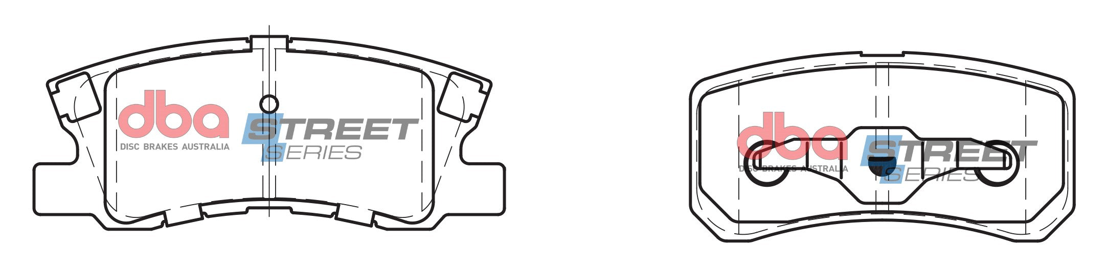 DB1464SS - DBA Street Series Brake Pads; Rear