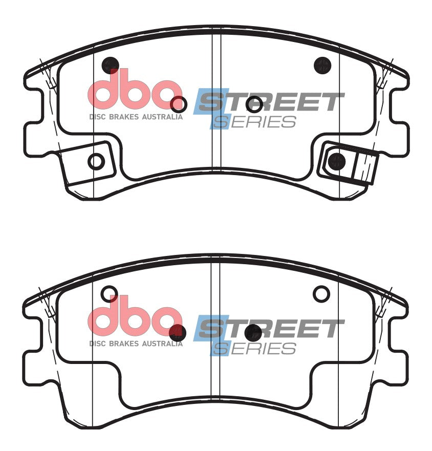 DB1484SS - DBA Street Series Brake Pads; Front