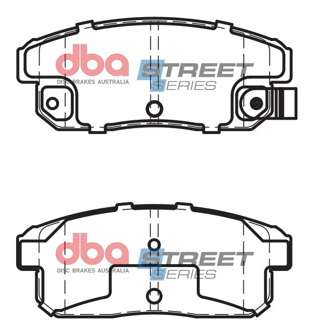 DB1493SS - DBA Street Series Brake Pads; Rear