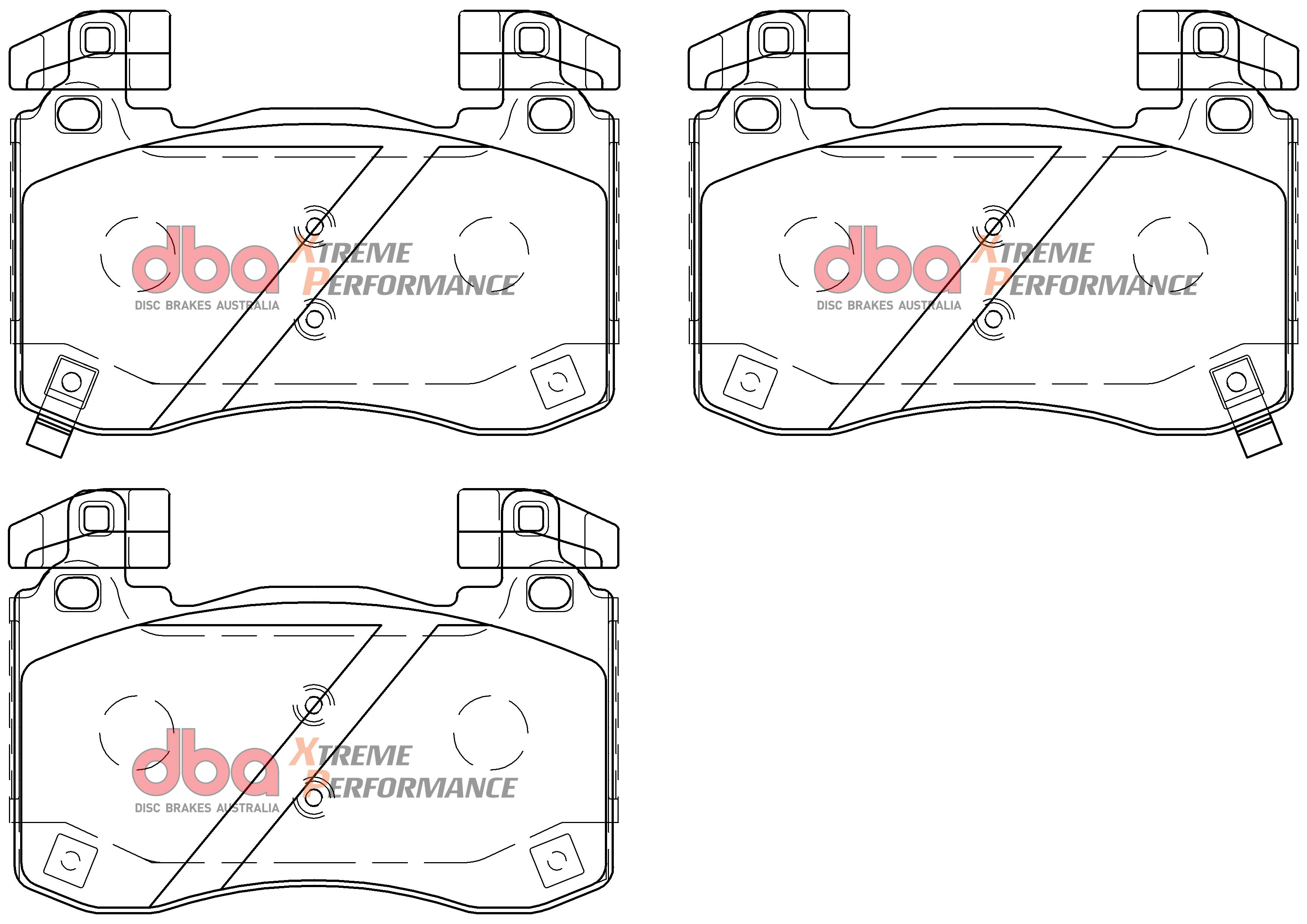 DB15003XP - DBA Xtreme Performance Brake Pads; Front