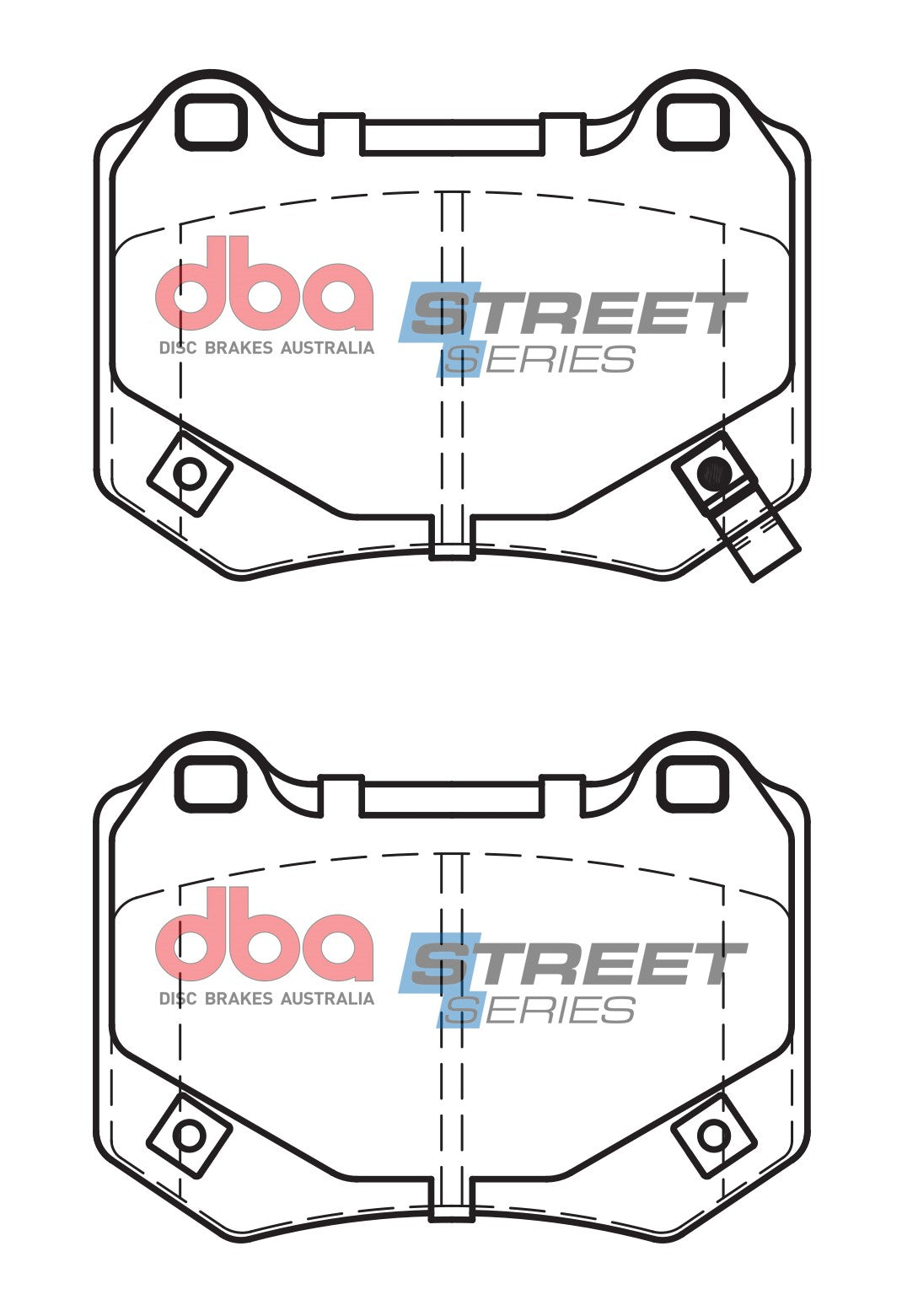 DB15007SS - DBA Street Series Brake Pads; Rear