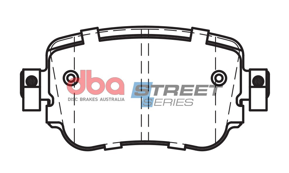 DB15009SS - DBA Street Series Brake Pads; Rear