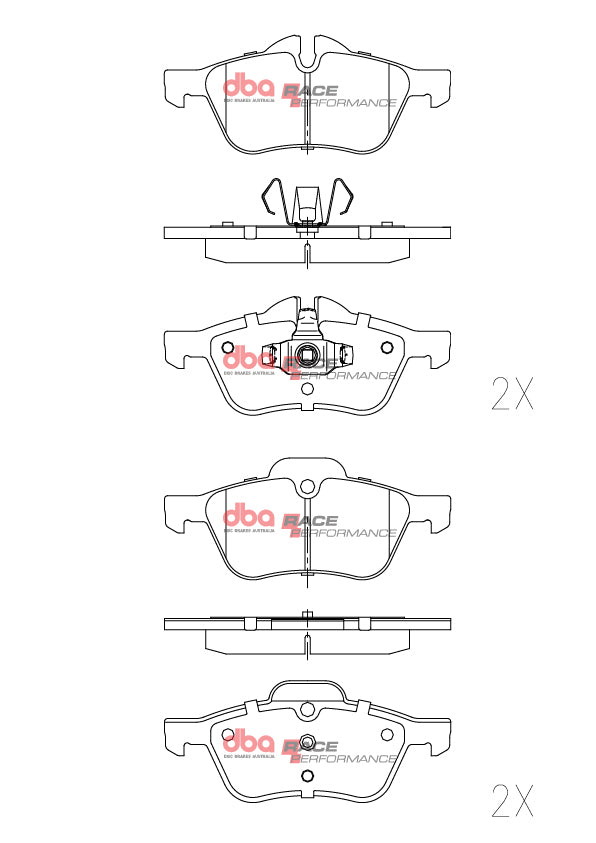 DB1500RP - DBA Racing Performance Brake Pads; Front