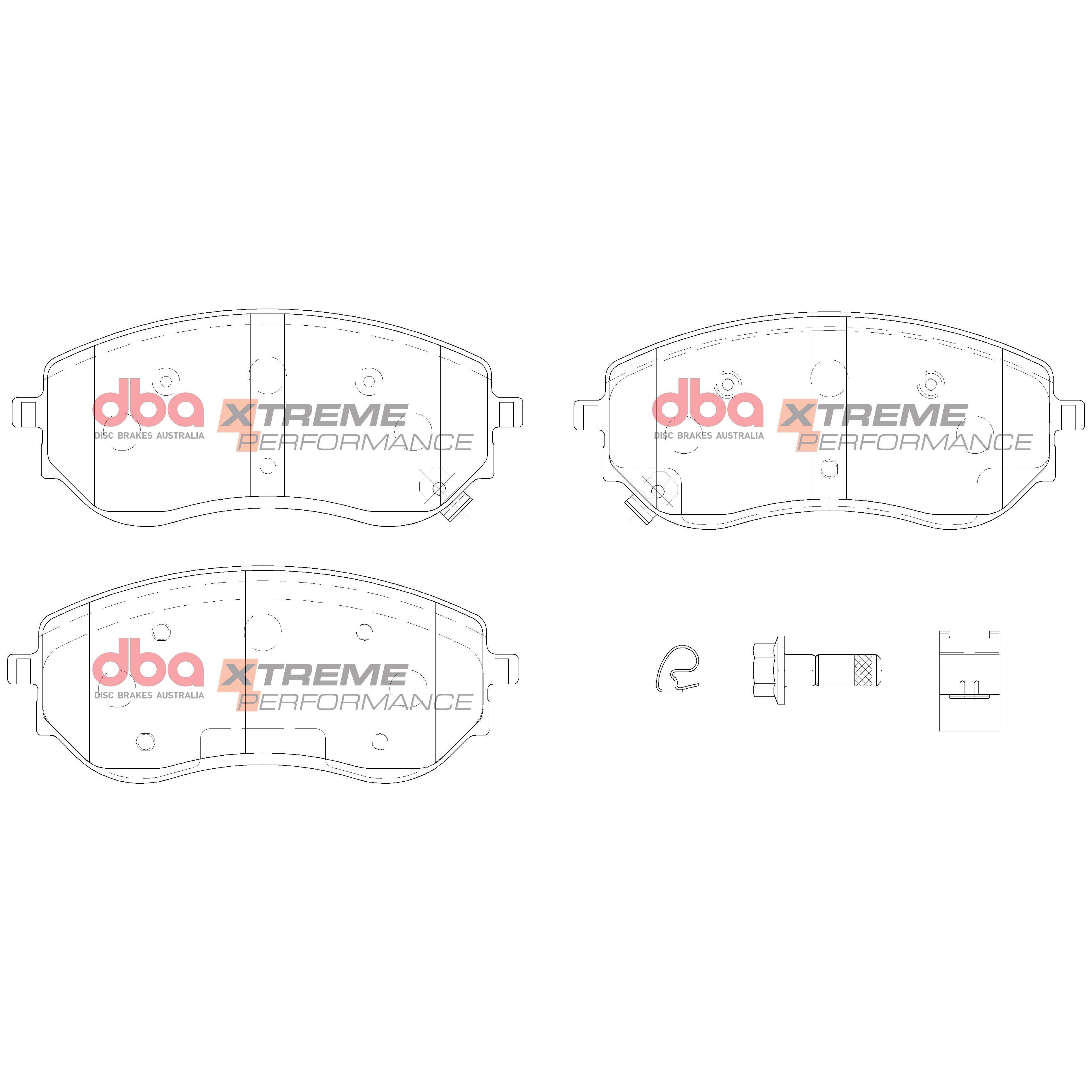 DB15014XP - DBA Xtreme Performance Brake Pads; Front