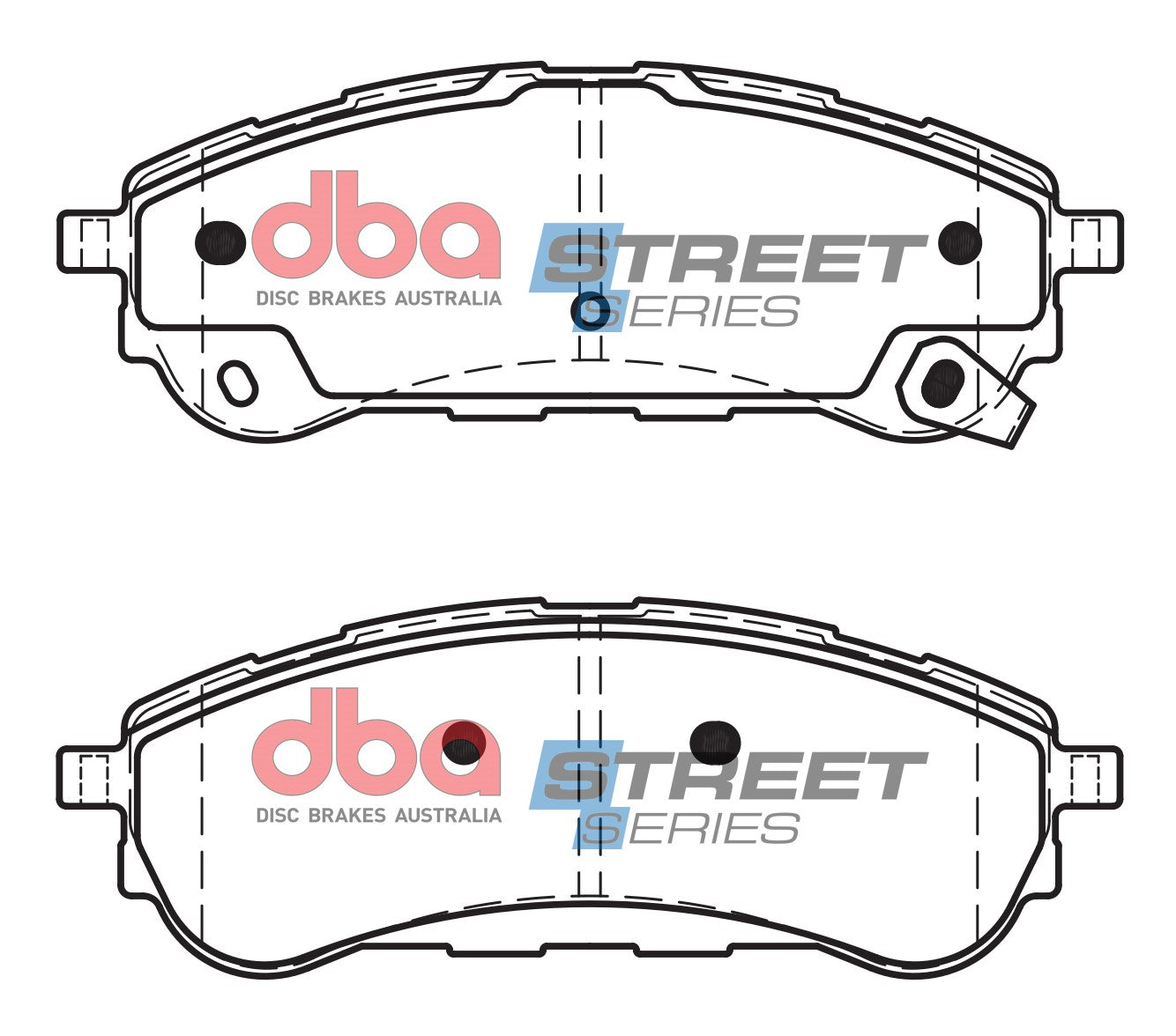 DB15016SS - DBA Street Series Brake Pads; Rear