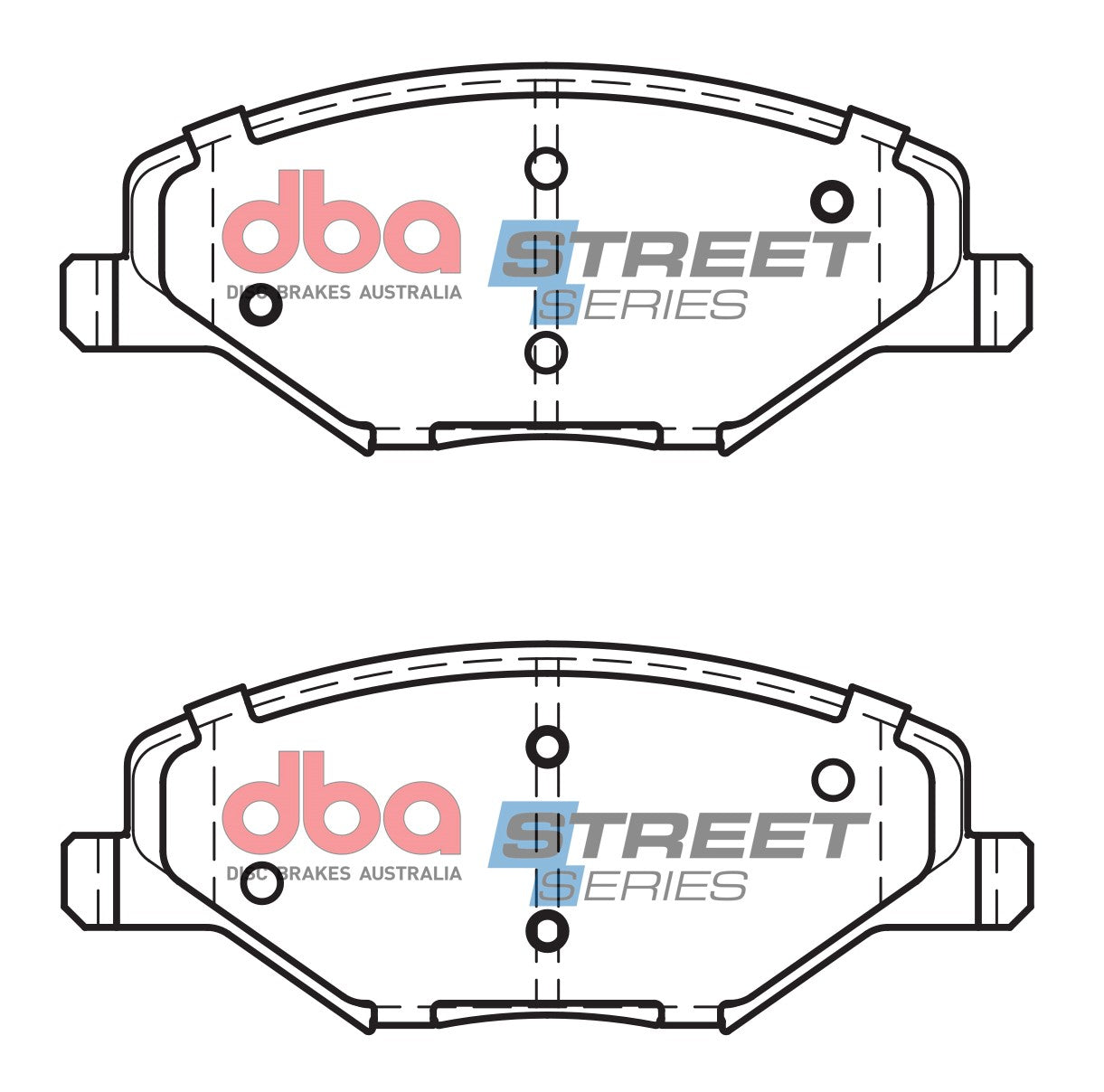 DB15024SS - DBA Street Series Brake Pads; Front