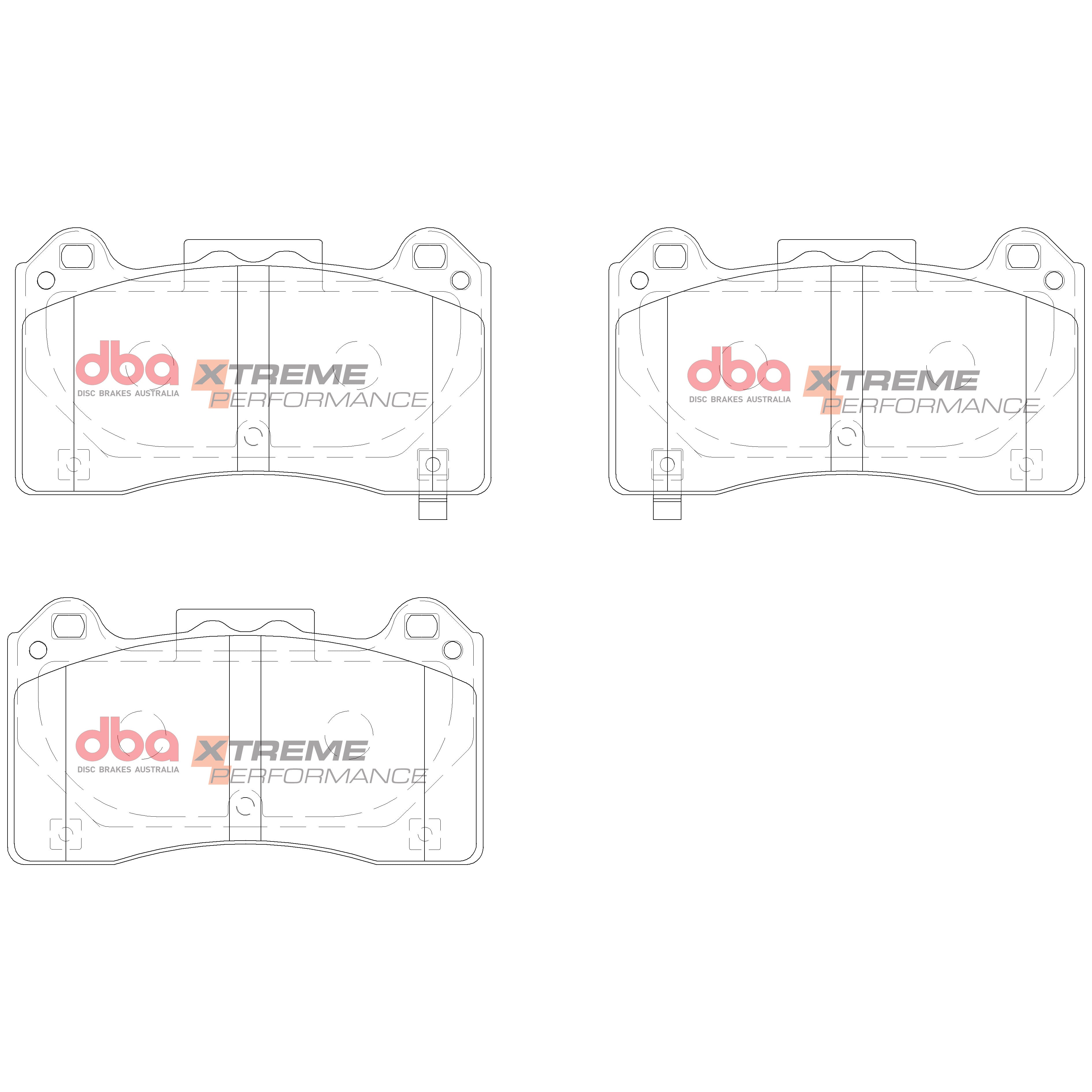 DBA42968S-15025XP brake kit Ford Focus RS Mk3 T3 slotted discs XP brake pads