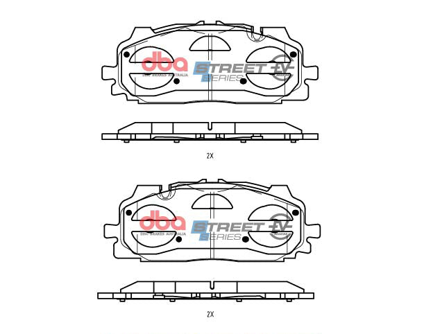 DB15030SSEV - DBA Street Series EV Brake Pads; Front