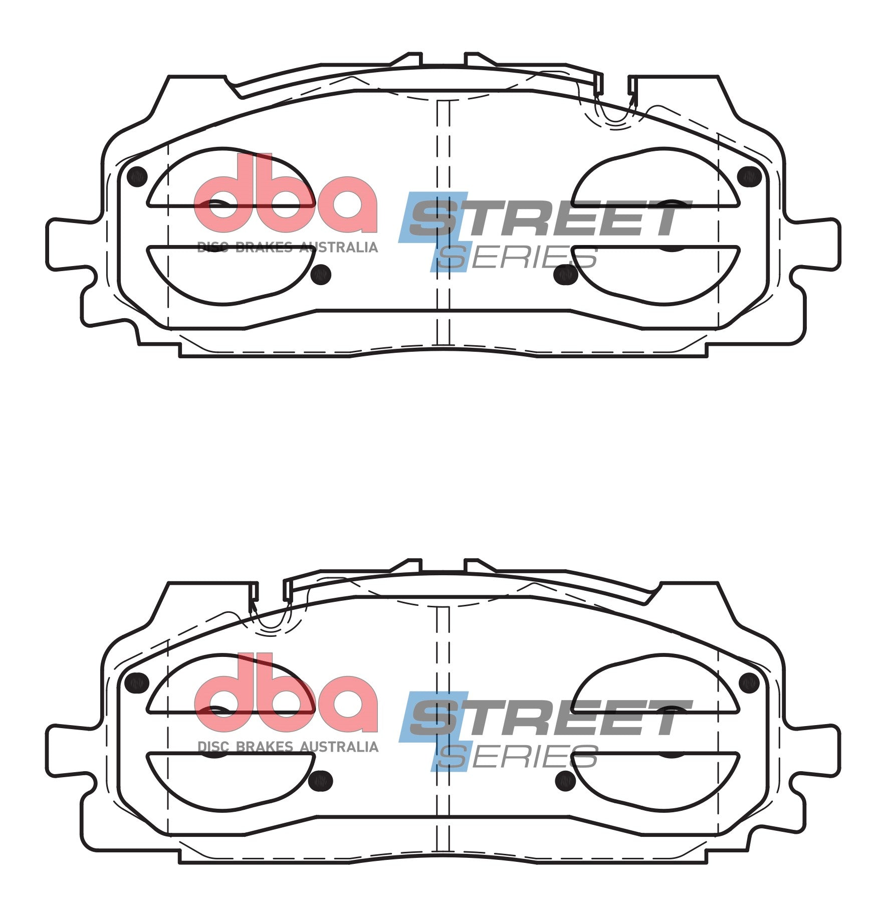 DB15030SS - DBA Street Series Brake Pads; Front