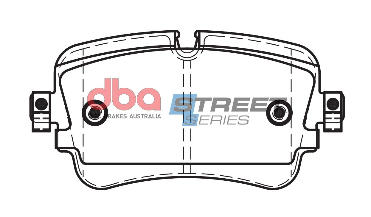 DB15031SS - DBA Street Series Brake Pads; Rear