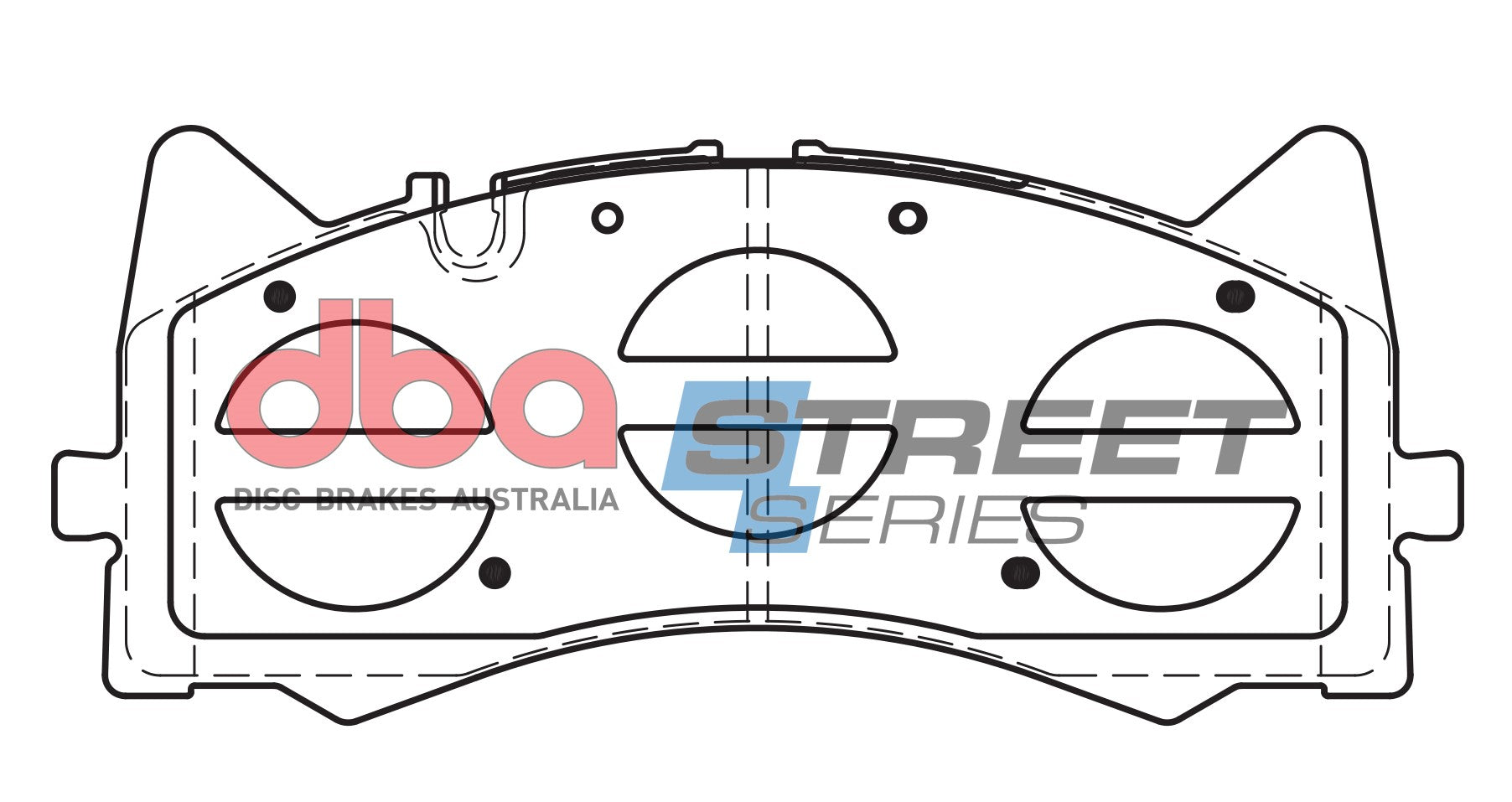 DB15035SS - DBA Street Series Brake Pads; Front