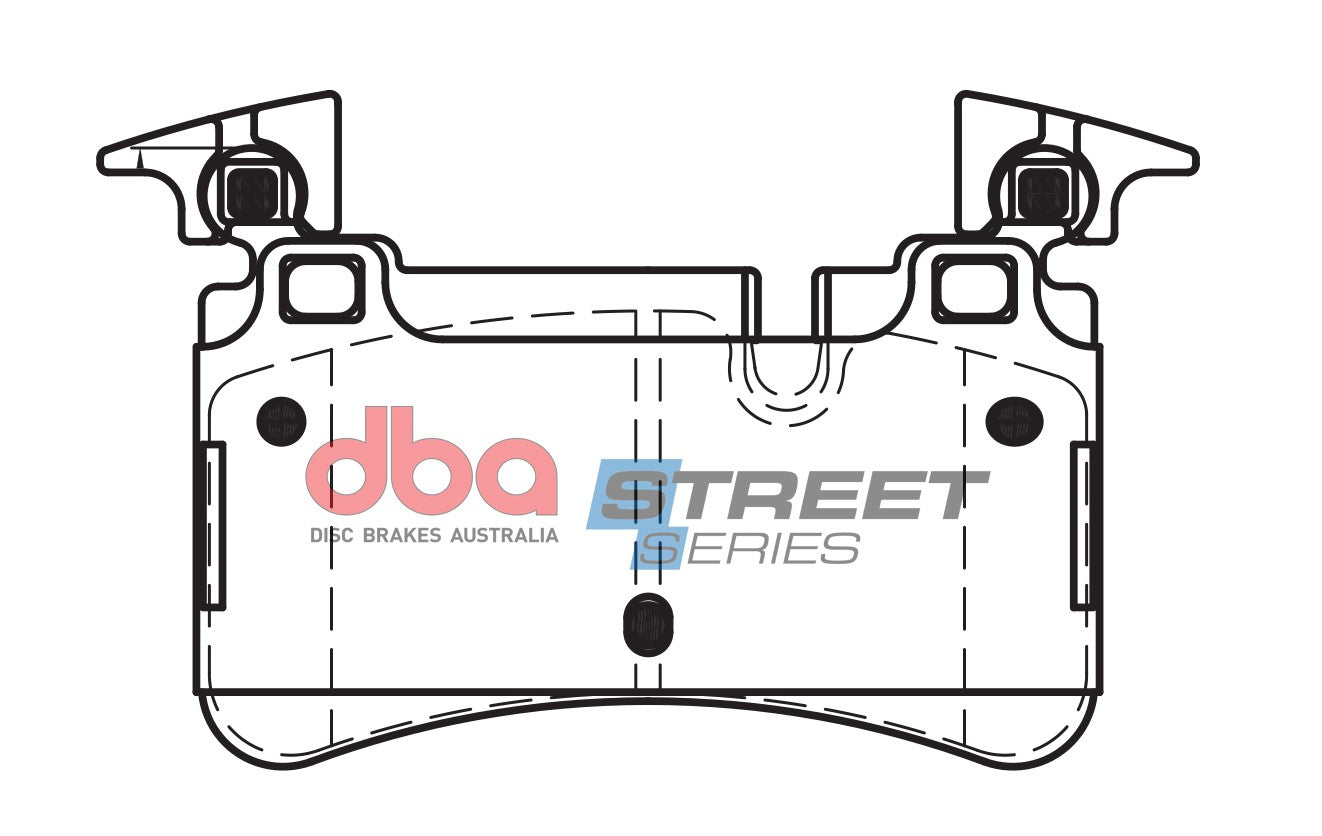 DB15037SS - DBA Street Series Brake Pads; Rear