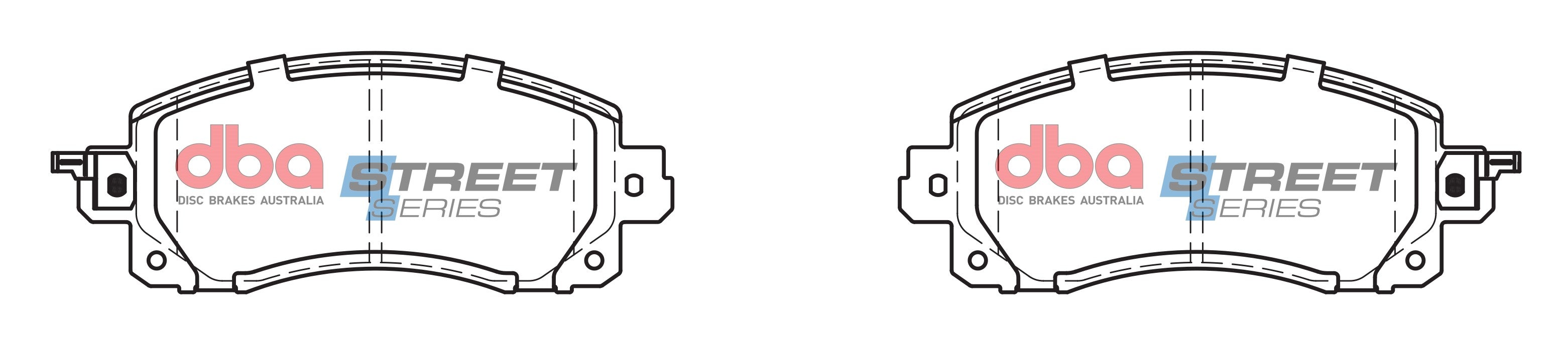 DB15042SS - DBA Street Series Brake Pads; Front
