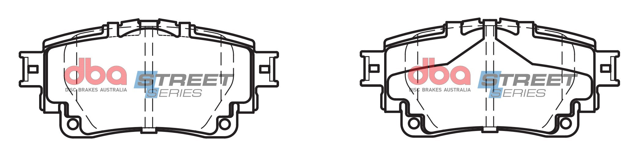 DB15044SS - DBA Street Series Brake Pads; Rear