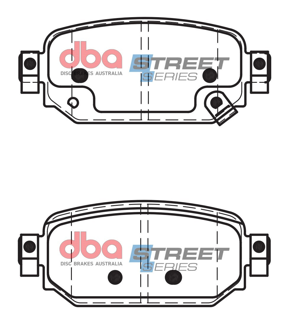 DB15045SS - DBA Street Series Brake Pads; Rear