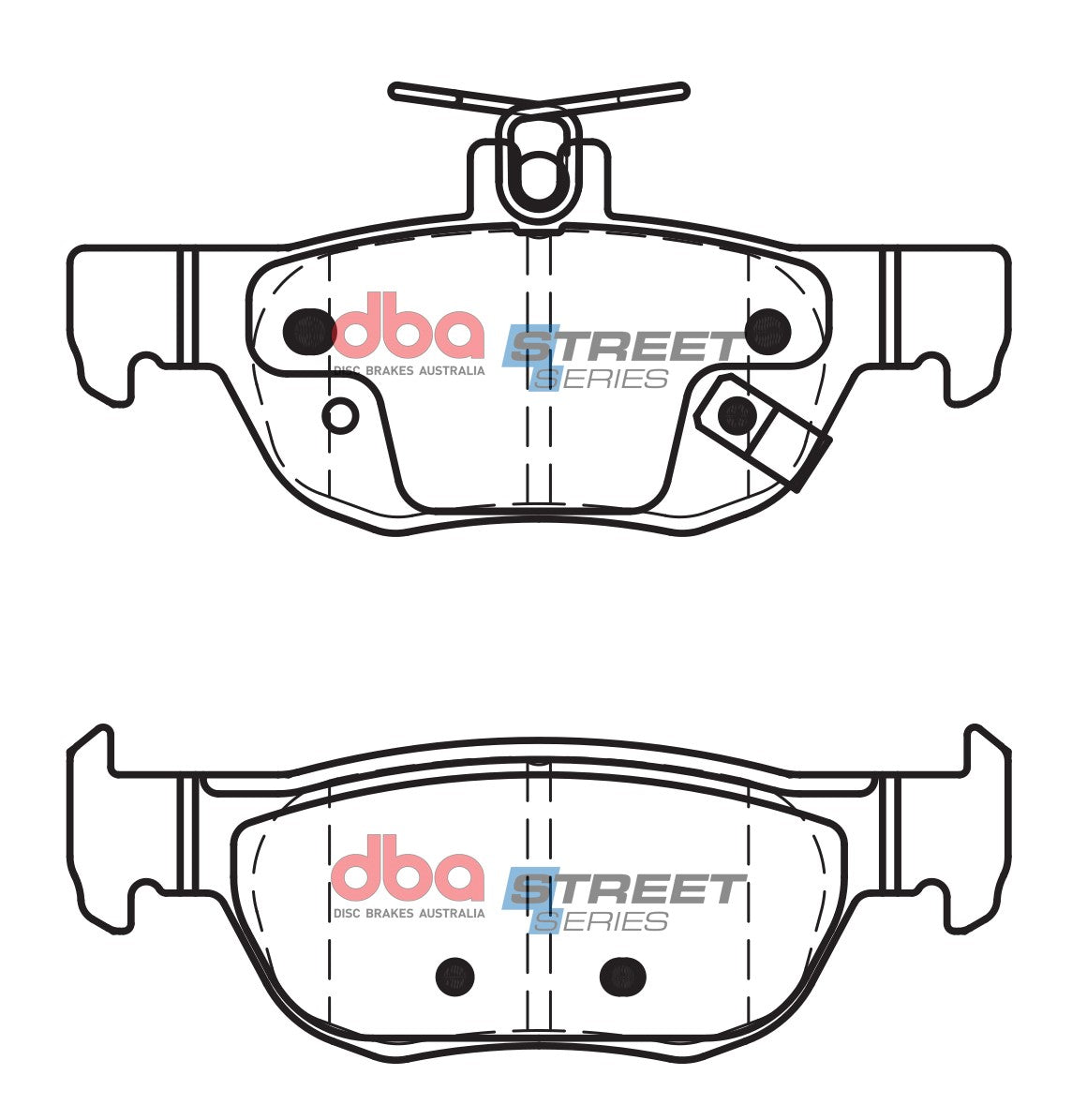DB15047SS - DBA Street Series Brake Pads; Rear