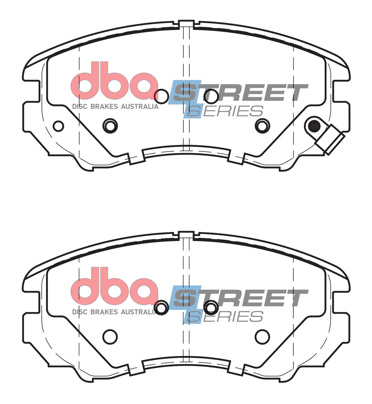 DB1504SS - DBA Street Series Brake Pads; Front