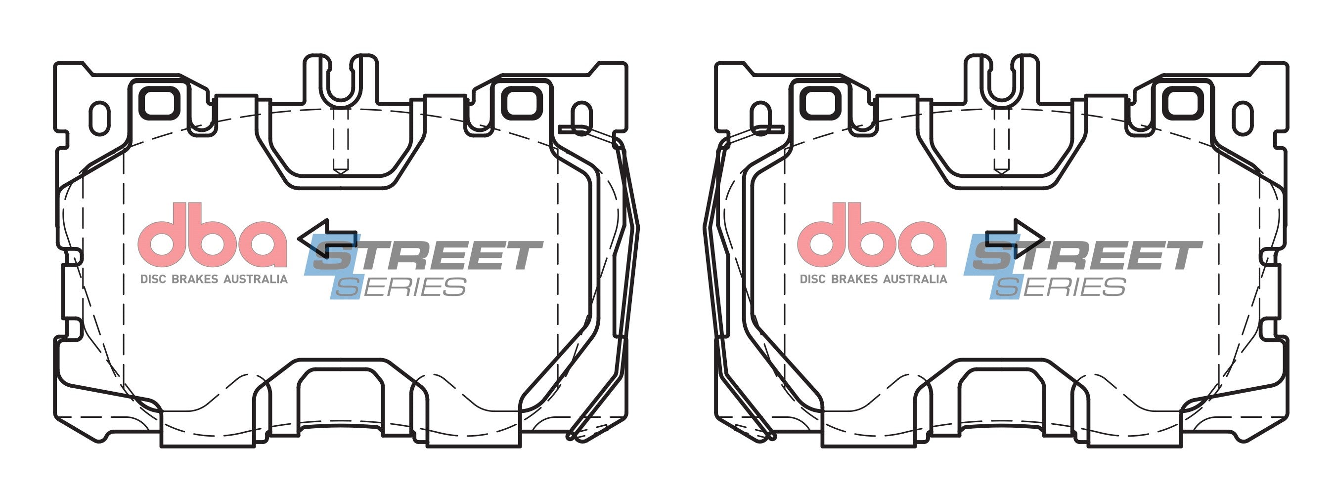 DB15062SS - DBA Street Series Brake Pads; Front