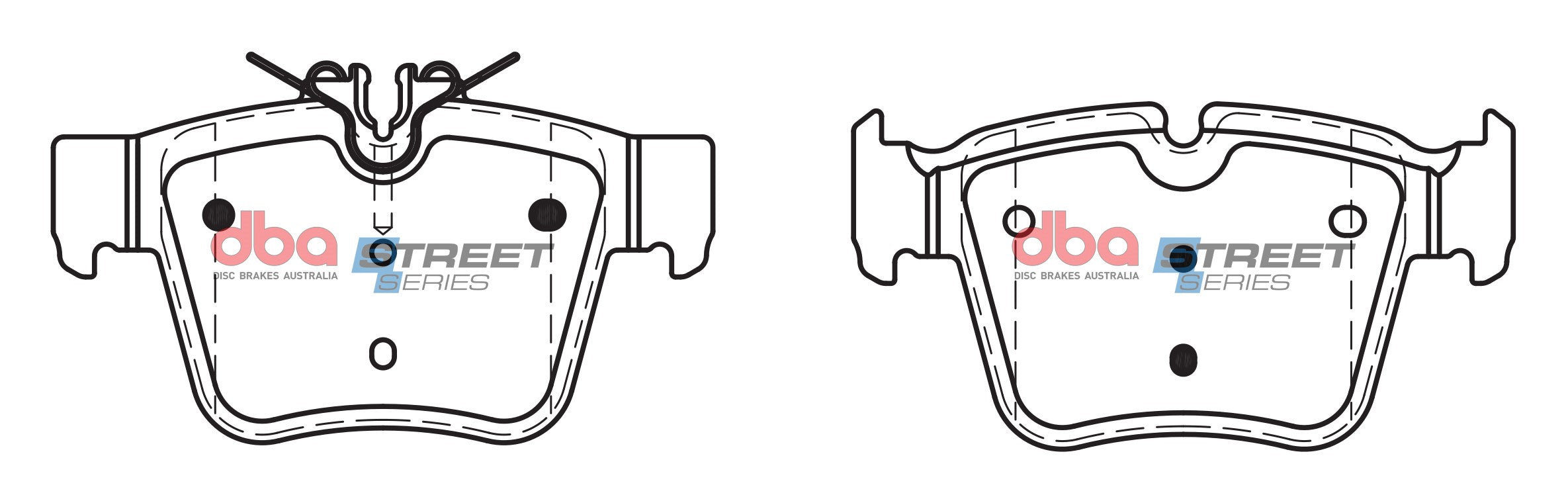 DB15063SS - DBA Street Series Brake Pads; Rear