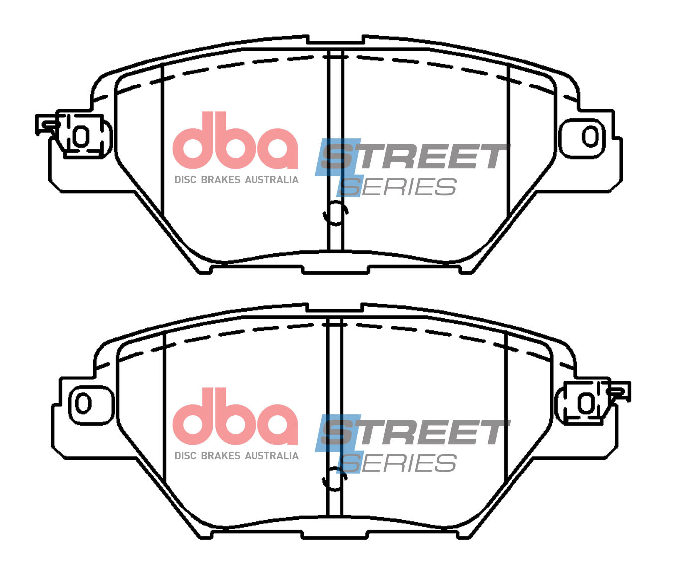DB15076SS - DBA Street Series Brake Pads; Rear