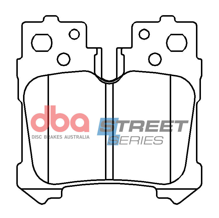 DB15105SS - DBA Street Series Brake Pads; Rear