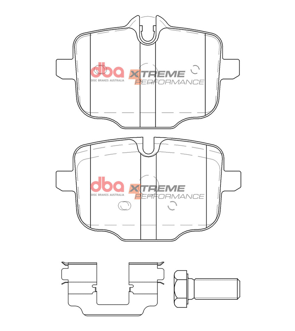 DBA DB15109XP Xtreme Performance rear brake pads for TRW calipers