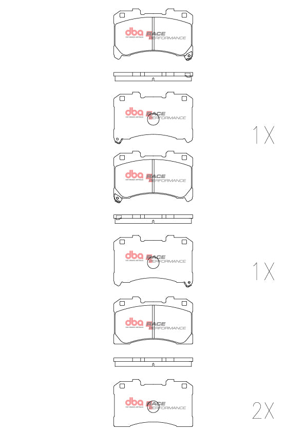 DB15147RP - DBA Racing Performance Brake Pads; Front