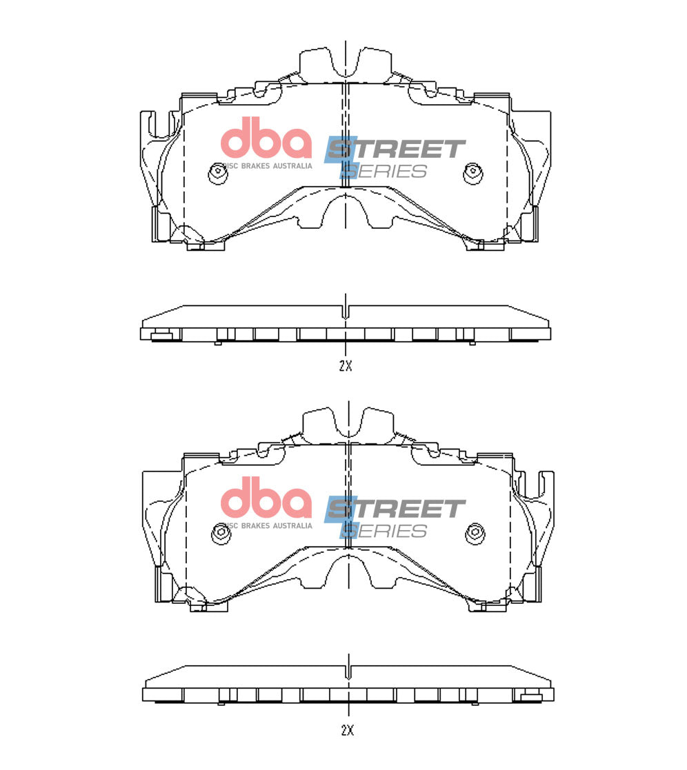 DB15150SS - DBA Street Series Brake Pads; Front