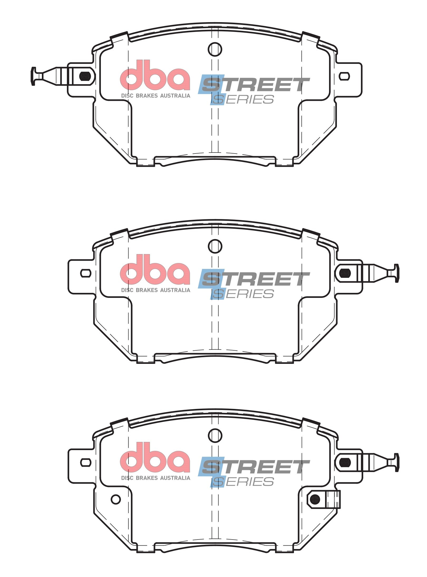 DB1516SS - DBA Street Series Brake Pads; Front