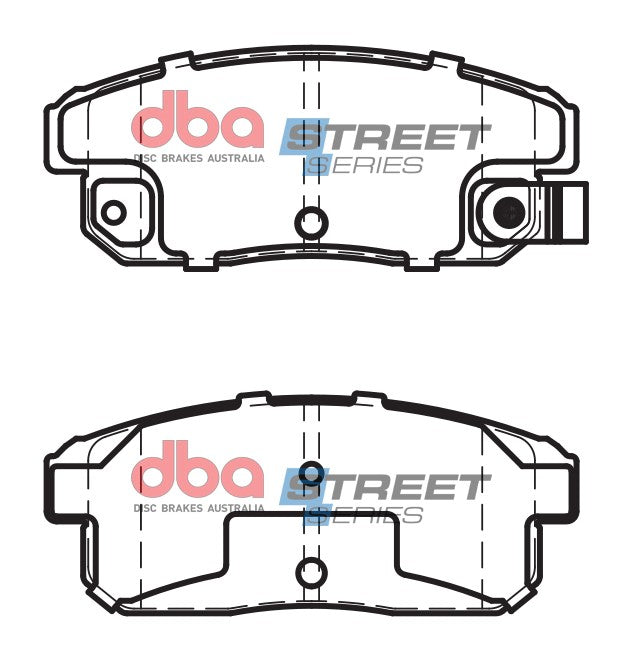 DB1671SS - DBA Street Series Brake Pads; Rear