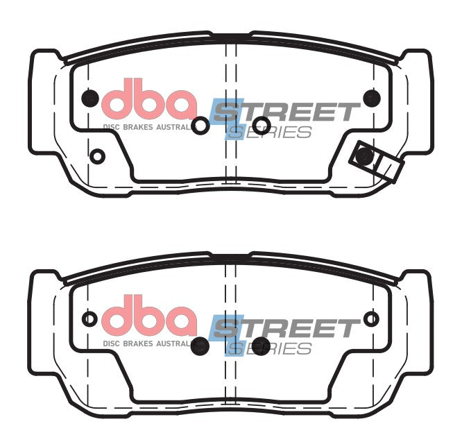 DB1673SS - DBA Street Series Brake Pads; Rear
