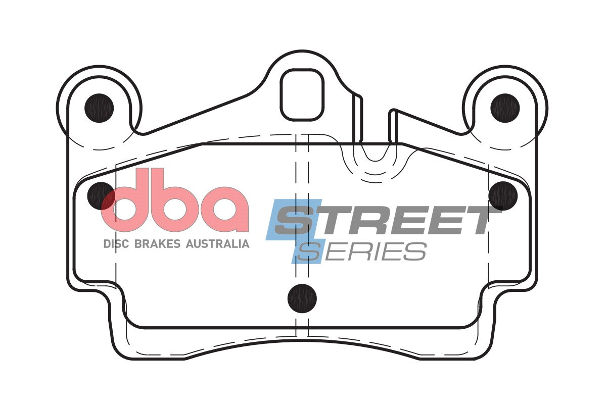 DB1677SS - DBA Street Series Brake Pads; Rear