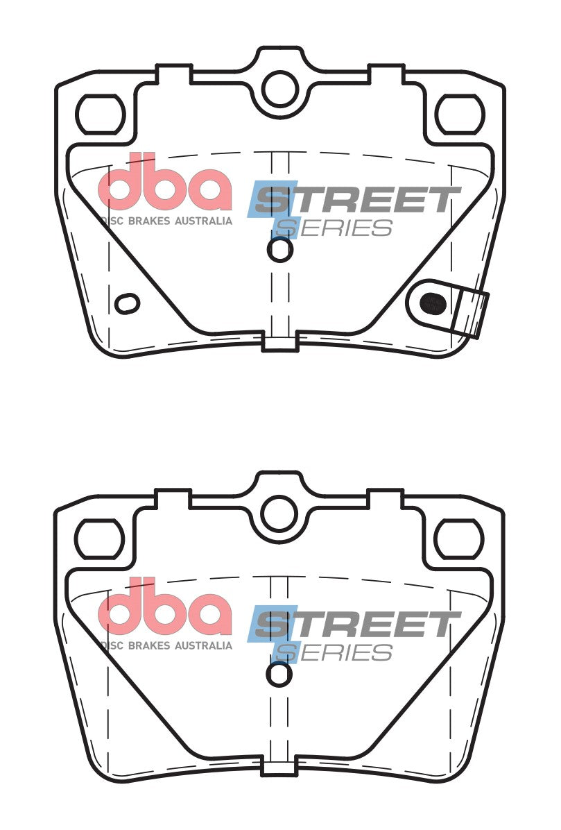 DB1680SS - DBA Street Series Brake Pads; Rear
