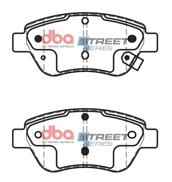 DB1712SS - DBA Street Series Brake Pads; Front