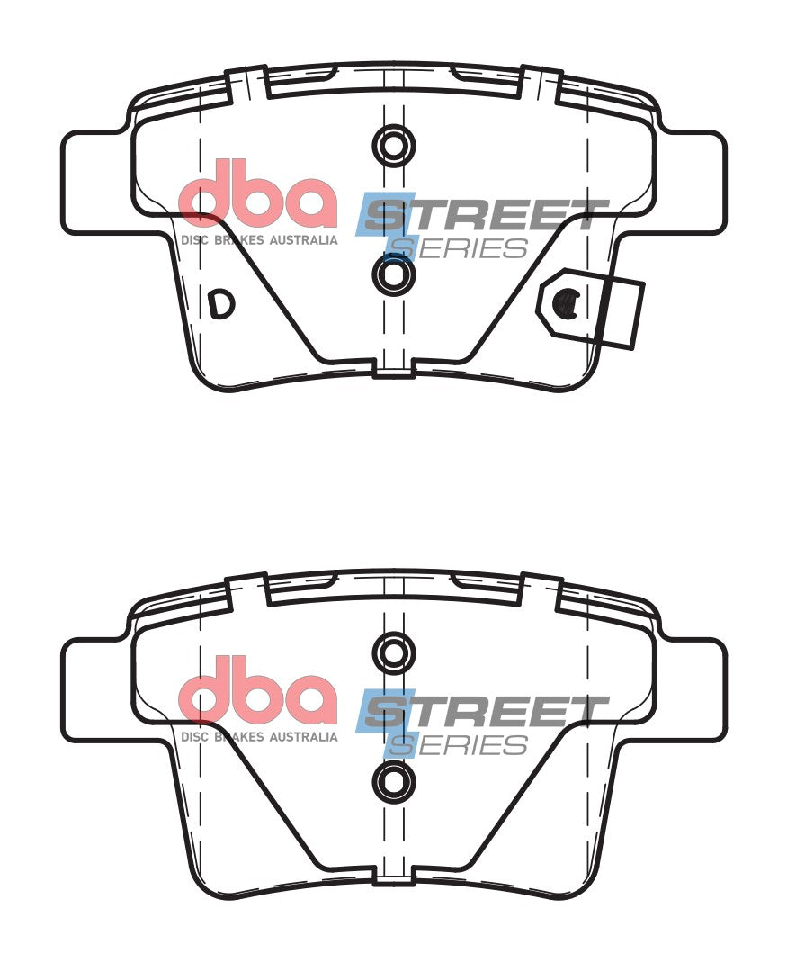 DB1713SS - DBA Street Series Brake Pads; Rear
