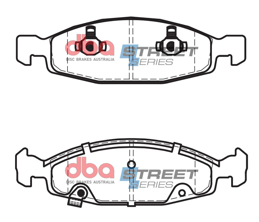 DB1715SS - DBA Street Series Brake Pads; Front