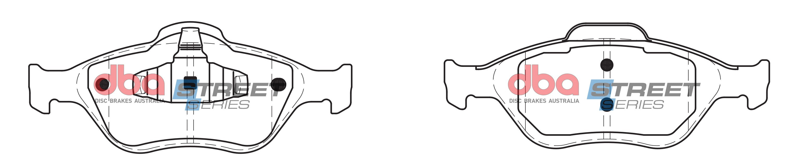 DB1724SS - DBA Street Series Brake Pads; Front