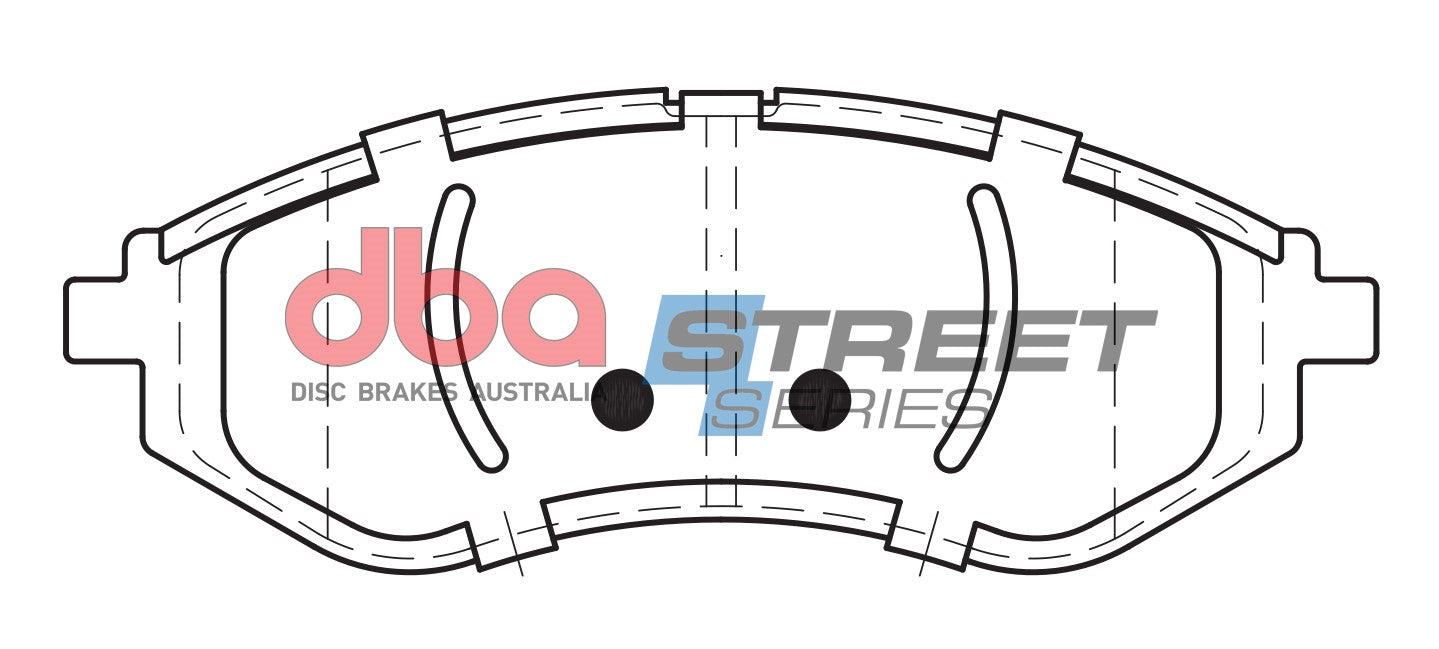 DB1725SS - DBA Street Series Brake Pads; Front