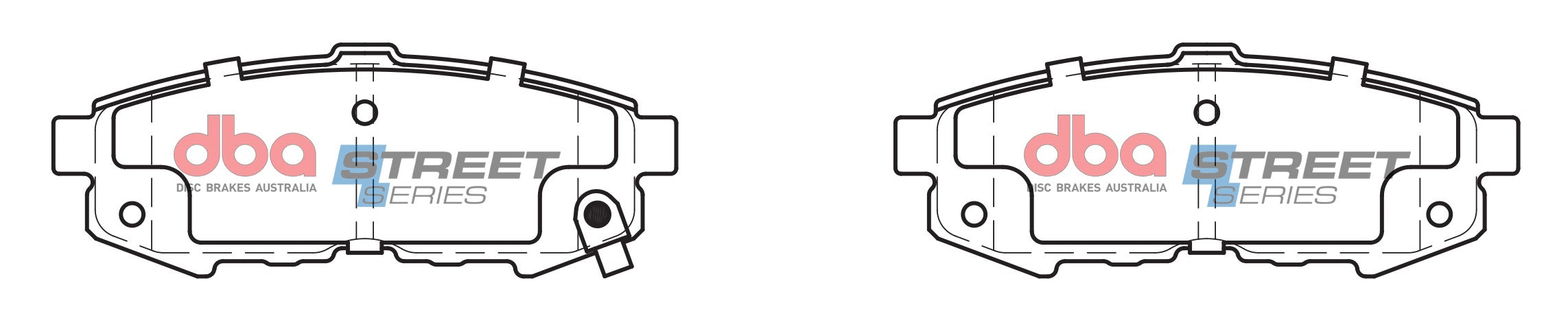 DB1729SS - DBA Street Series Brake Pads; Rear